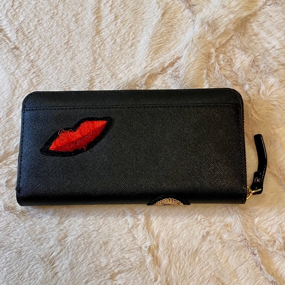 SOLD! NWT Kate Spade Black Run Wild Leopard Wallet - Picture 3 of 6